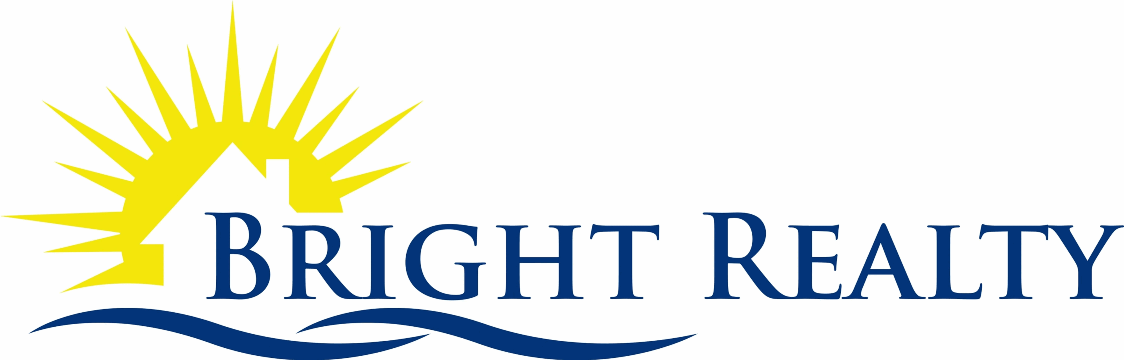 A logo with a sunburst and the words 'Bright R'.